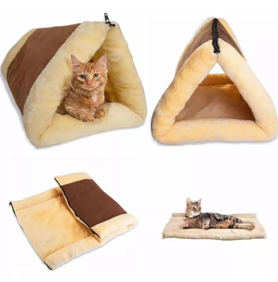 NUEVA ALFOMBRA Y CAMA TUBULAR PARA GATOS